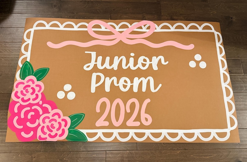 Rectangle Prom Sign Custom Hand Painted Prom Banner | Prom Sign - Etsy