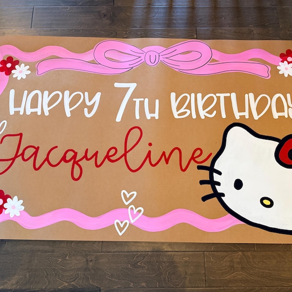 Hello Kittys Banner - Etsy