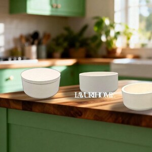 ROMA Bowl + Lid – 10cm with a 1cm Lid, decorative bowl for dry utensils / paraphernalias, decorative tray, bread, serving dish, presentation