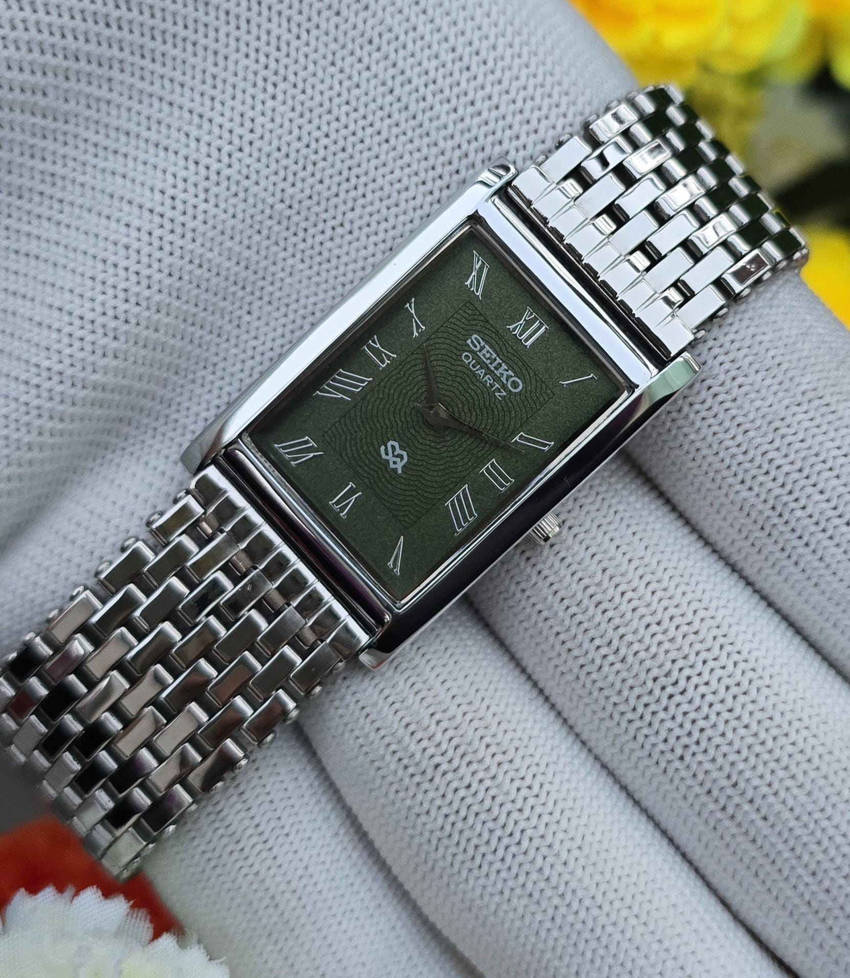 Seiko tank silver - Etsy 日本