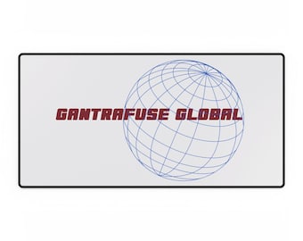 GANTRAFUSE GLOBAL globlog Skrivbordsmatta | stor gamingmusmatta
