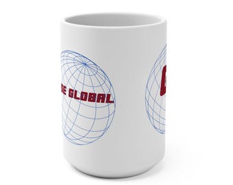Global Globe GG-logotypmugg | 45 cl keramisk kaffekopp