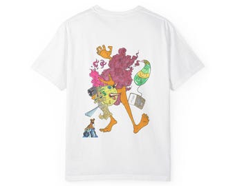 Sinne Kropp Själ Globe T-shirt | Tillbaka Grafisk Konst T-shirt
