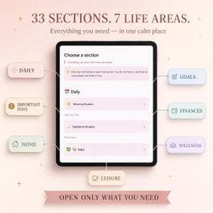 ADHD Notion Planner for Women | All-in-One Life Dashboard | Adult ADHD Digital Planner, Habit Tracker, Budget, Self Care | Notion Template image 3