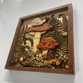 Snail Mushroom Fern Wooden Wall Art, Woodland Nature Decor, Cottagecore Forest Wall Hanging, Botanical Garden Home Accent product logo