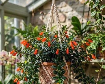 Live Goldfish Plant Potted With Soil, Trailing Flower Houseplant
