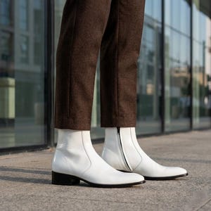 mens white leather dress boots Men's Our shoes are made to last and to just get better looking and more comfortable over the time mens-real-cow-leather-side-zipper-ankle-dress-shoes-boots-what-is-fashion