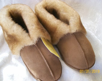 GENUINE Handcrafted  MENS Sheepskins Slippers Small,Medium, and Large