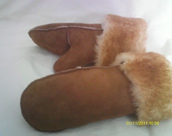 Handcrafted Sheepskin Mittens -- Adult Small-Medium-Large NWT