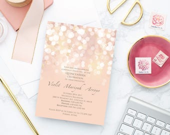 blush invitation etsy