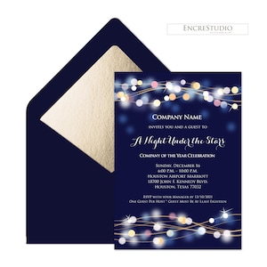 Editable Annual Company Party Invitation, Appreciation Dinner Invitation, Instant Download Corporate Invitation Template