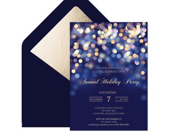 Editable Annual Company Party Invitation, Corporate Invitation Template - Instant Download