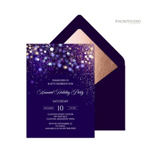 Editable Company Party Invitation Template Annual Party Invitation