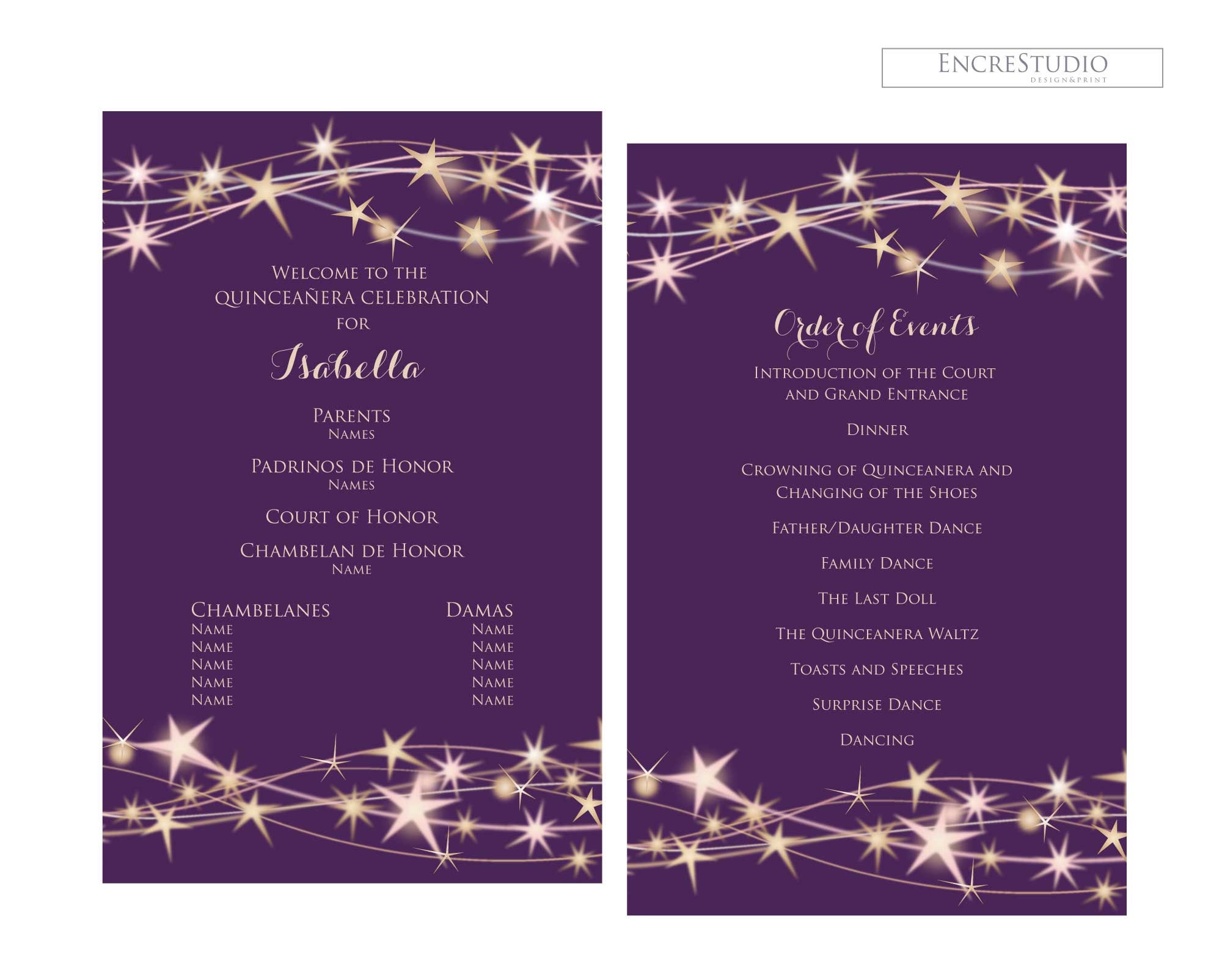 Editable Quinceanera Program Template Sweet Sixteen Birthday Etsy Editable Quinceanera Program Template Sweet Sixteen Birthday Etsy