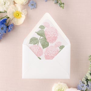 Blush rosa Hortensie Umschlag Liner