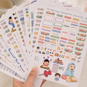 600+ Digital Planner Stickers Bundle-Printable Planner Stickers PNG/PDF | Cute Aesthetic Planner Stickers -   Instant Download