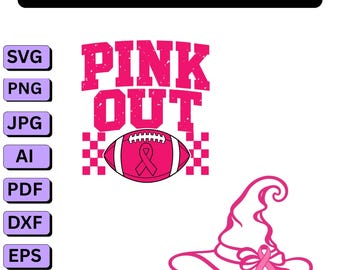 Breast Cancer Awareness PNG SVG,Pink Witch Hat Halloween Design,Survivor Gift,Breast Cancer Fighter Png,Never Giver Up png Digital Download