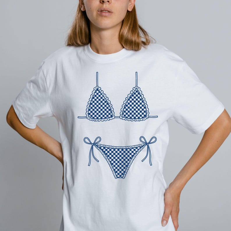 Bikini Set bundle SVG PNG,Trendy Bikini Shirt Design,Summer Beach Png,Pool Party PNG,Trendy Summer Shirt Png,Bikini Top svg,Cricut files image 6