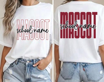 Custom Mascot Name & School Name svg png,Personalized School Mascot png,Football png,Softball Baseball png,Cut Files (Digital Download)