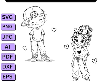 Cute Girl Svg,Cartoon Girl Png,Messy Bun Girl Svg,Kawaii Girl Svg,Girly Shirt Design,,Little Girl Cut File,Kindergarten child,Cricut files