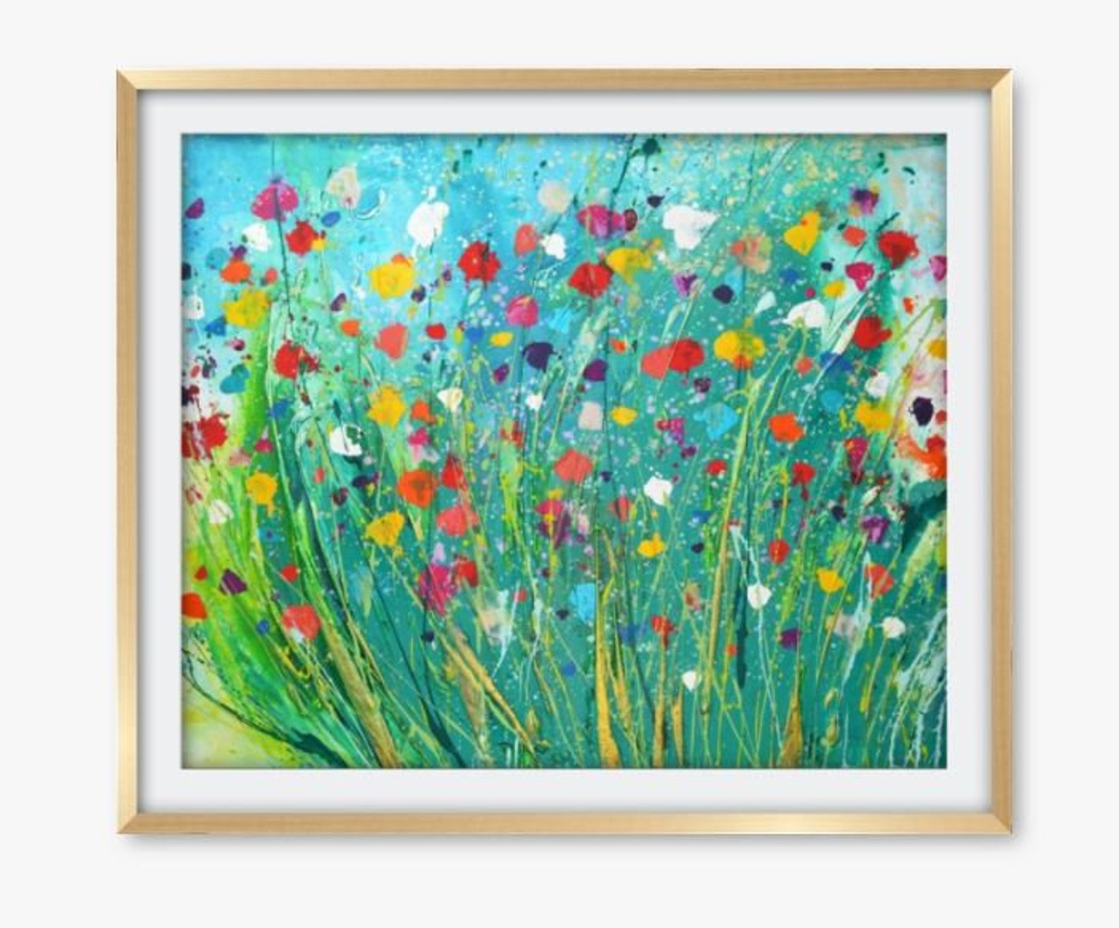 Large Floral/flower Canvas Print by Caroline Ashwood Art Etsy