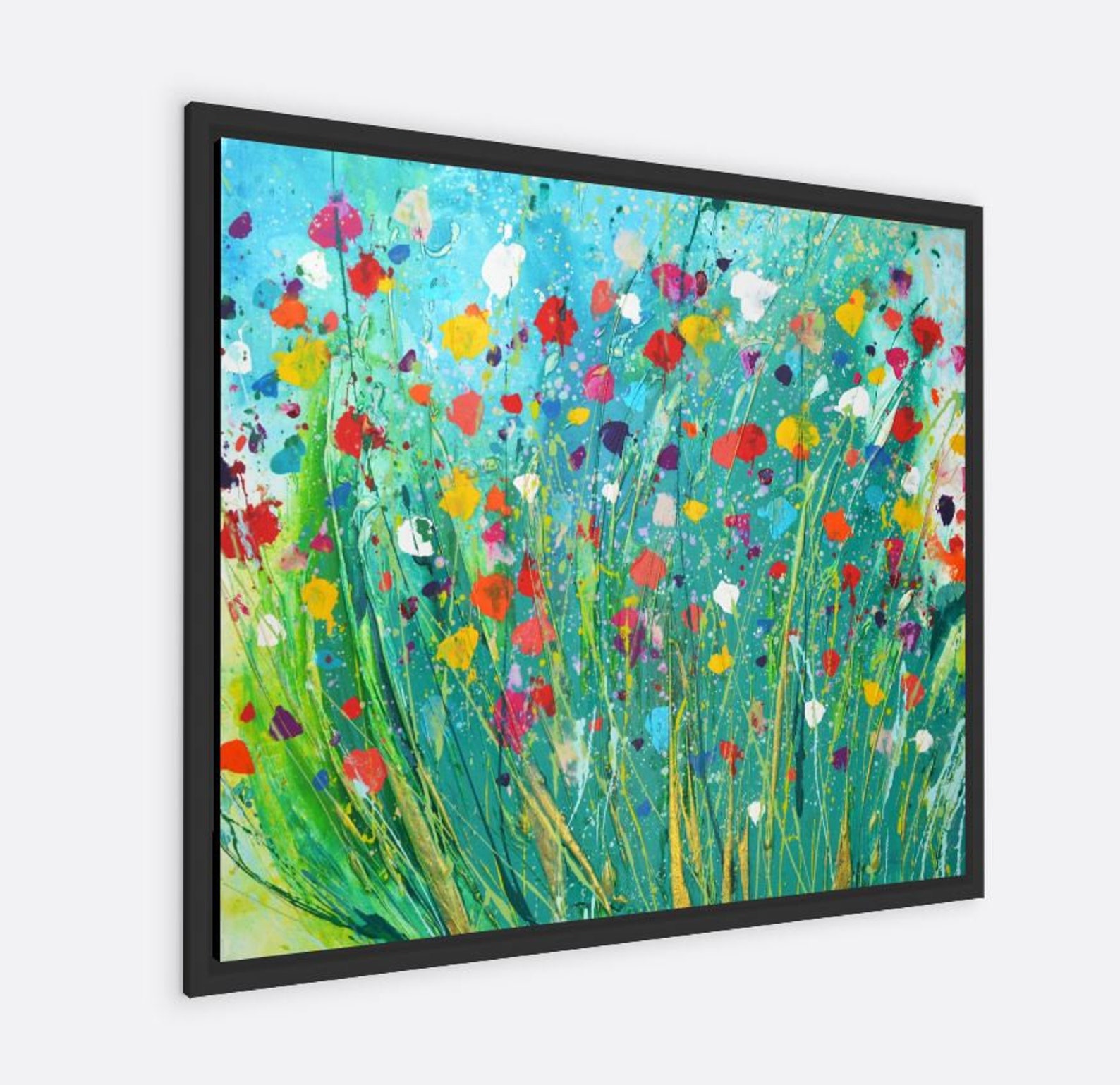 Large Floral/flower Canvas Print by Caroline Ashwood Art Etsy