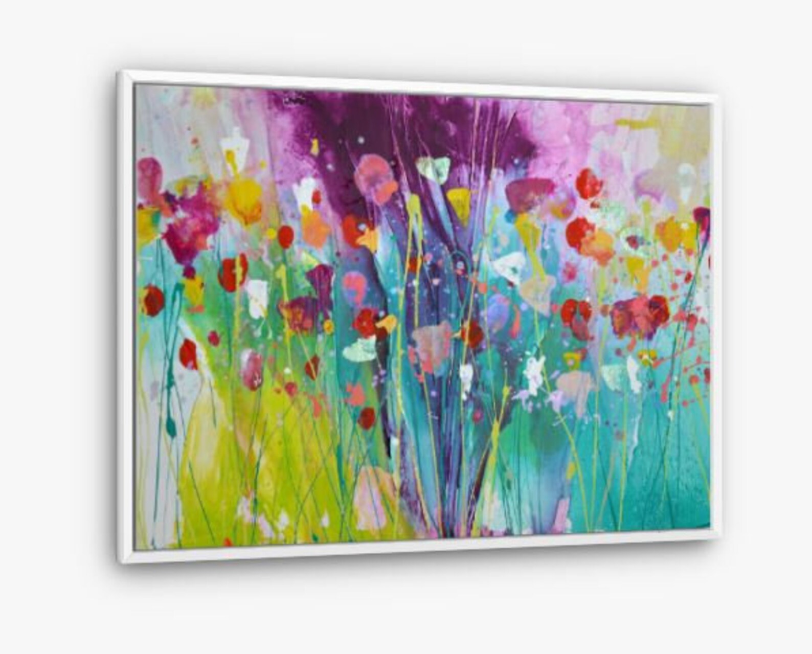 Large Flower/floral Canvas Print by Caroline Ashwood Art Ready to Hang