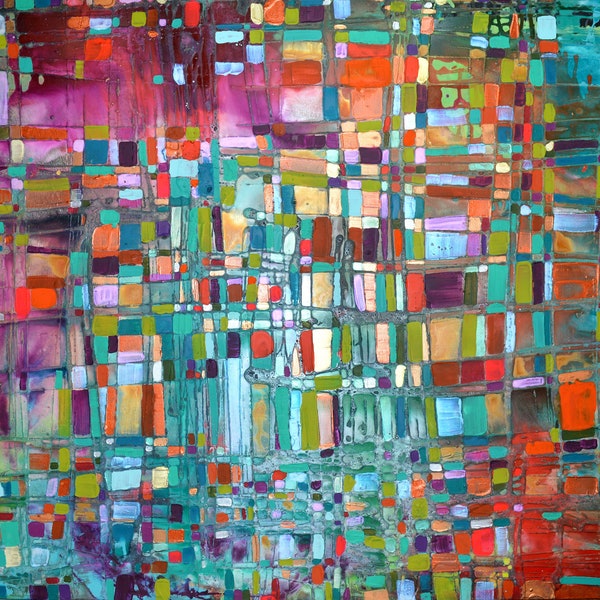 Colourful Canvas Etsy UK