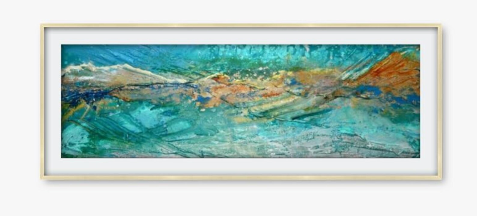 Large Landscape Art Canvas Print by Caroline Ashwood Art Ready to Hang Artworks Framed Prints