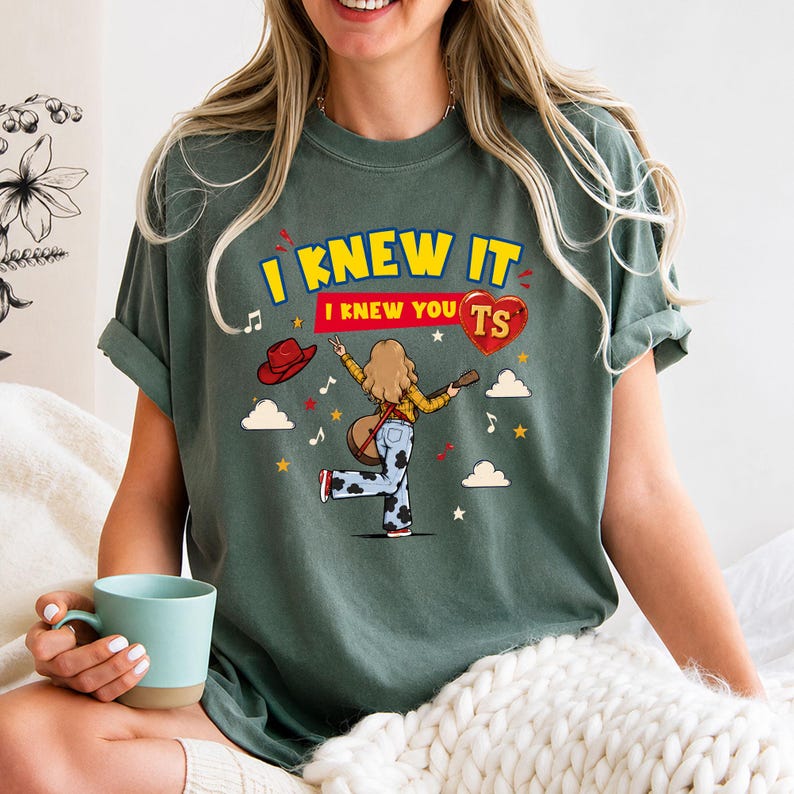 Comfort Colors TS Shirt, I Knew It I Knew You Fan Outfit bild 7