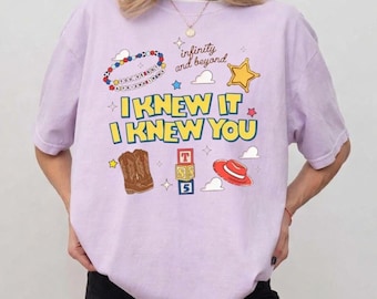 Comfort Colors Retro Toy Story 5 Birthday Shirt, I Knew It I Knew You Tee