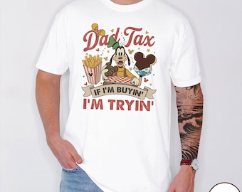 Comfort Colors Dad Tax Shirt, Funny Cartoon Dad Snacks T-shirt, Father's Day Gift