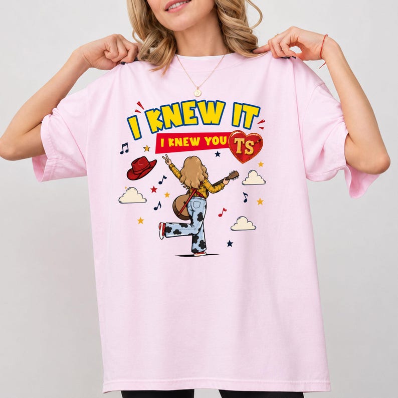 Comfort Colors TS Shirt, I Knew It I Knew You Fan Outfit bild 1