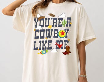 Comfort Colors Cowboy Like Me Shirt, Magical Theme Park Outfit, Country Music Inspired Apparel