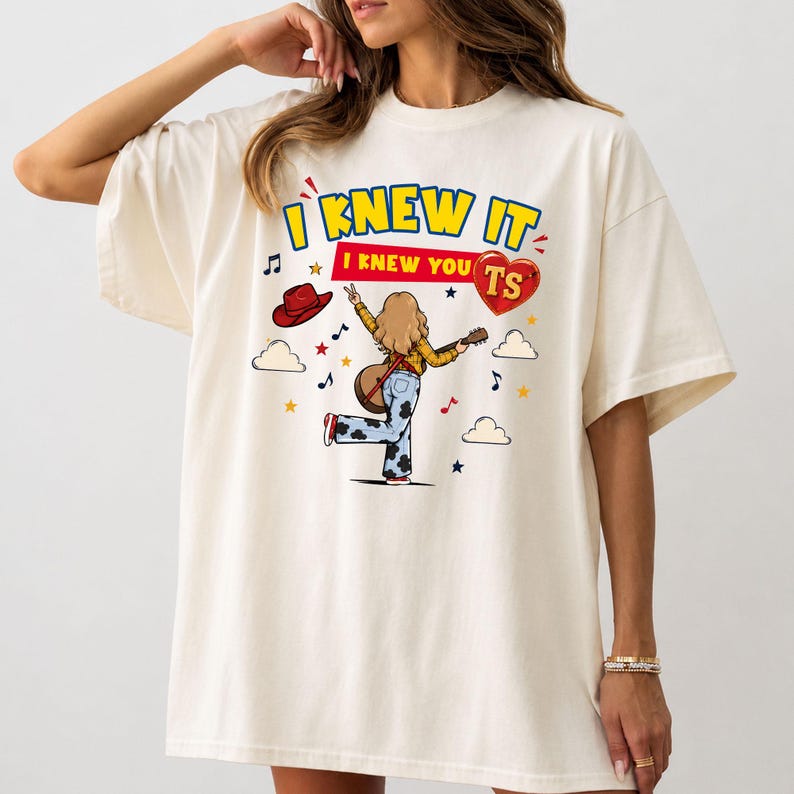 Comfort Colors TS Shirt, I Knew It I Knew You Fan Outfit bild 2