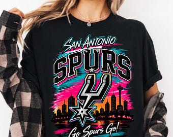 Go Spurs Go PNG | San Antonio Basketball Shirt Design | Game Day Basketball Graphic | Instant Digital Download