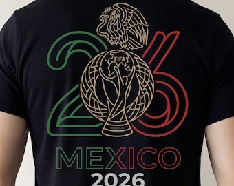 Messico 2026 Coppa del Mondo PNG / Design maglia da calcio messicana / Grafica per tifosi di calcio