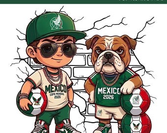 Mexico WK 2026, png PNGEgg | Mexicaans voetbalshirtontwerp | Grafische voetbalfan | Op El Tri geïnspireerde sublimatie | Directe digitale download