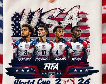 USA Soccer World Cup PNG | American Football Shirt Design | Patriotic Team Sublimation Graphic | USA Soccer Fan | Digital Download