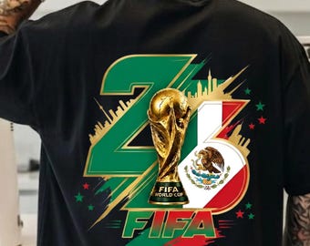 Messico Coppa del Mondo 2026 PNG / Design maglia da calcio El Tri / Grafica per tifosi di calcio messicani / Sublimazione calcio Messico / Download digitale immediato