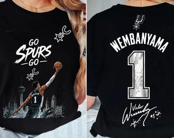 Immagine PNG di Victor Wembanyama da basket / Design grafico a mezzatinta per maglietta con Wemby / Forza Spurs, sublimazione / Download digitale immediato