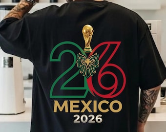 Messico Coppa del Mondo 2026 PNG / Design maglia da calcio messicana / Grafica per tifosi di calcio / Maglietta, borsa tote e tazza / Download digitale immediato