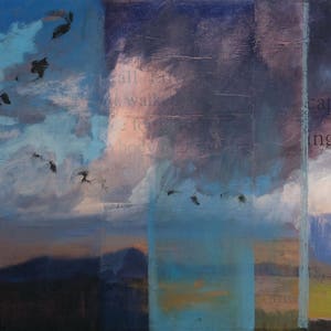 Walking Captures and Releases My Mind New Mexico landscape, New Mexico art, original painting, southwest painting)