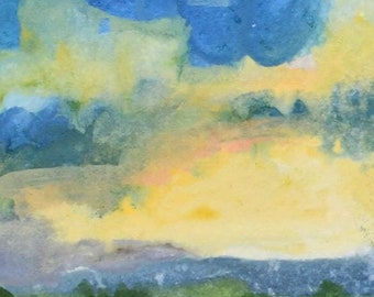 Santa Fe Sky Dance, 1 (New Mexico Kunst, New Mexico Landschaft, Santa Fe Kunst, Santa Fe Stil)