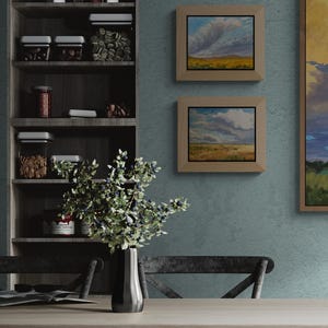 October Morning Along Miami Lane – original New Mexico landscape oil painting – by Santa Fe artist Dawn Chandler image 10