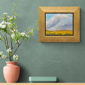 October Morning Along Miami Lane – original New Mexico landscape oil painting – by Santa Fe artist Dawn Chandler image 11