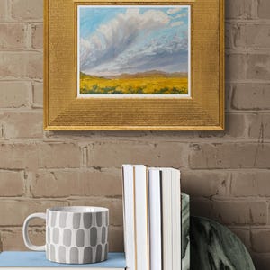 October Morning Along Miami Lane – original New Mexico landscape oil painting – by Santa Fe artist Dawn Chandler image 2