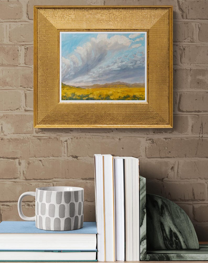 October Morning Along Miami Lane – original New Mexico landscape oil painting – by Santa Fe artist Dawn Chandler image 2
