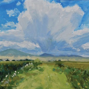 Colfax County Vista - (New Mexico landscape, New Mexico painting, New Mexico gift, original landscape painting)