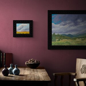 October Morning Along Miami Lane – original New Mexico landscape oil painting – by Santa Fe artist Dawn Chandler image 9